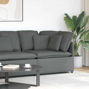 Modular Sofa Dark gray Fabric (100% Polyester), Metal, ...