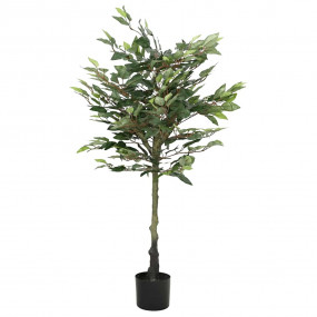 Artificial Ficus Tree Green Polyethylene, Fiber 51.2 in...