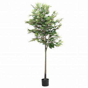 Artificial Ficus Tree Green PE trunk, Fiber leaves Larg...
