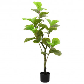 Artificial Ficus Tree Green PEVA Medium Decorative Inla...