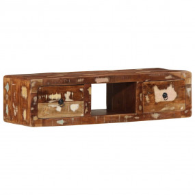 Wall-mounted TV Cabinet Multicolor Solid reclaimed wood...