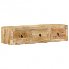 Wall-mounted TV Cabinet Rough Mango Solid rough mango w...