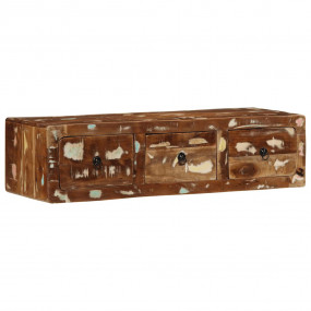 Wall-mounted TV Cabinet Reclaimed Wood Color Solid Recl...