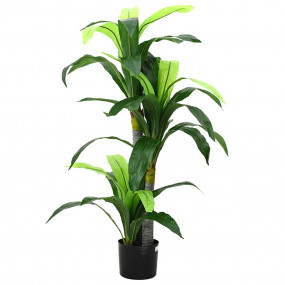 Artificial Dracaena Tree Green PEVA, Bamboo, Plastic, C...