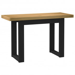 Desk Natural Solid Pine Wood 47.2 x 19.7 x 29.5 in Dura...