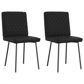 Dining Chair Set of 2 Black