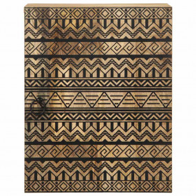 Bathroom Sink Cabinet Black Solid Mango Wood Medium