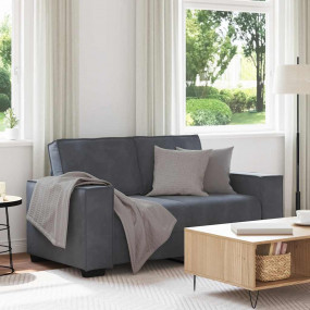2-Seater Sofa Dark Grey Velvet 47.2 in width Durable