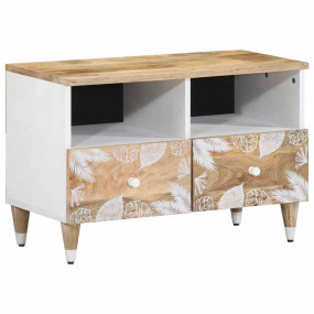 TV Cabinet Mango Natural with White Paint