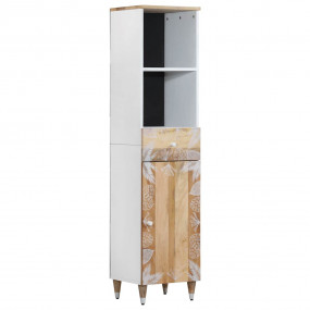 Bathroom Cabinet Mango natural with white paint