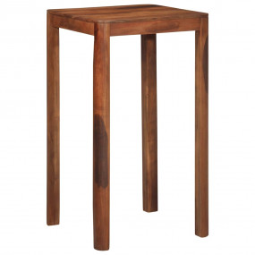 Bar Table Honey-Colored Solid Acacia Wood Tall Durable