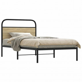 Bed Frame Sonoma Oak Engineered wood Twin Durable