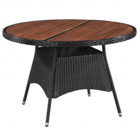 Dining Set Brown and black