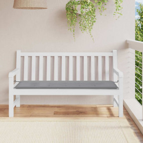 Garden Bench Cushion Gray Oxford fabric (100% polyester...