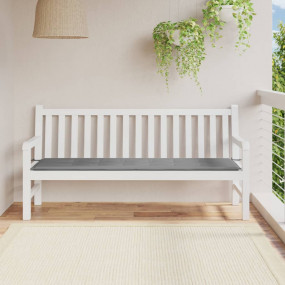 Garden Bench Cushion Grey Oxford fabric (100% polyester...