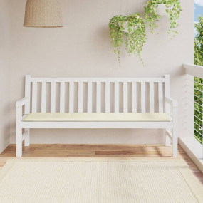 Garden Bench Cushion Cream Oxford fabric 70.9 x 19.7 in