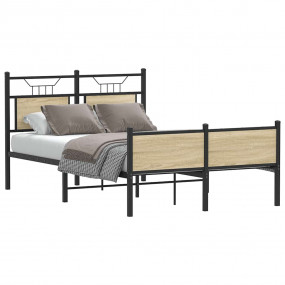 Bed Frame Sonoma Oak Engineered wood Small Double Bed F...