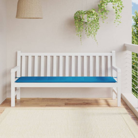 Garden Bench Cushion Blue Oxford fabric (100% polyester...