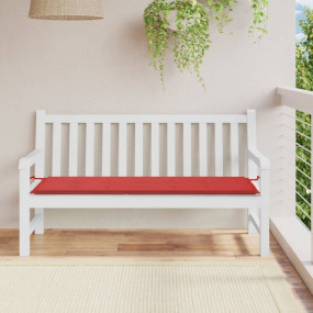 Garden Bench Cushion Red Oxford fabric (100% polyester)