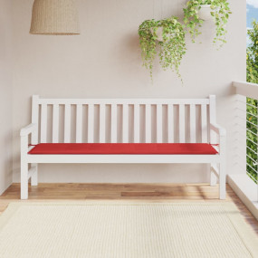 Garden Bench Cushion Red Oxford fabric (100% polyester)