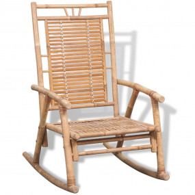 Rocking Chair Natural Bamboo Bamboo 26 x 33.9 x 41.3 in