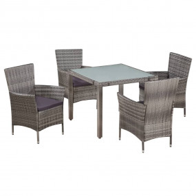 Garden Table And Chair Gray, Dark Gray
