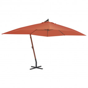 Cantilever Garden Parasol Terracotta