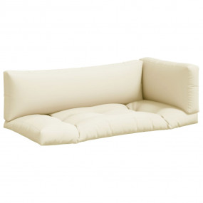 Pallet Cushion Set of 3 Sand Fabric (100% polyester) Me...