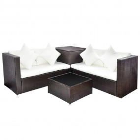 Patio Furniture Brown Poly Rattan Standard Modular