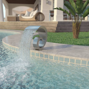 Pool Fountain Silver Stainless steel (SS 304) 19.7 x 11...