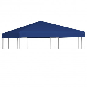 Gazebo Top Cover Blue Polyester with PVC coating 9.8 x ...