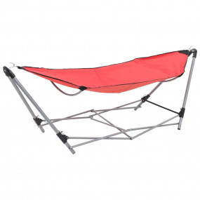 Hammock Red Strong Steel Large Foldable Stylish Portabl...