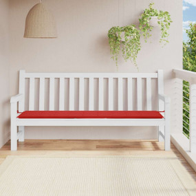Garden Bench Cushion Red Oxford fabric