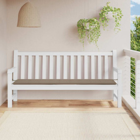 Garden Bench Cushion Taupe Oxford fabric 78.7x19.7 in