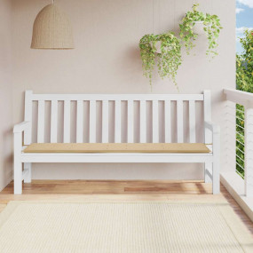 Garden Bench Cushion Beige Oxford fabric (100% polyeste...