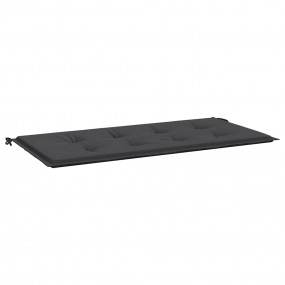 Garden Bench Cushion Black Oxford Fabric (100% Polyeste...