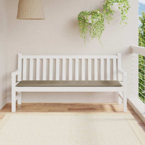 Garden Bench Cushion Taupe Oxford fabric (100% polyeste...