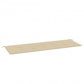 Garden Bench Cushion Beige Oxford fabric (100% polyeste...