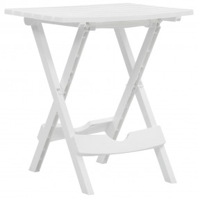 Folding Garden Table White Polypropylene (PP) Foldable