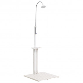 Garden Shower White Solid fir wood with oil finish, sta...