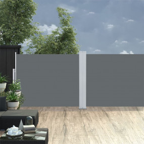 Side Awning Anthracite Polyester with PU coating, steel...