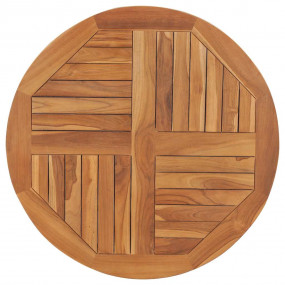Tabletop Teak Solid teak wood Diameter 31.5 in, Thickne...