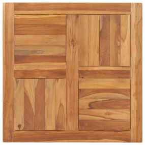 Table Top Teak Solid teak wood 27.6 x 27.6 in Durable T...