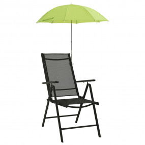 Camping Chair Parasol Green Steel Standard Collapsible
