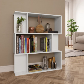 Book Cabinet White Engineered wood Medium Book Cabinet