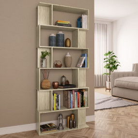 Book Cabinet Sonoma oak Engineered wood 31.5 x 9.4 x 75...