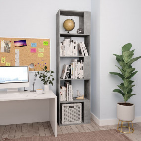 Book Cabinet Concrete Grey Engineered Wood 159 Book Cab...
