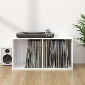 LP Storage Box High gloss white Engineered wood Medium