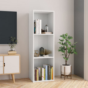 Book Cabinet White Engineered wood 14.2 x 11.8 x 44.9 i...