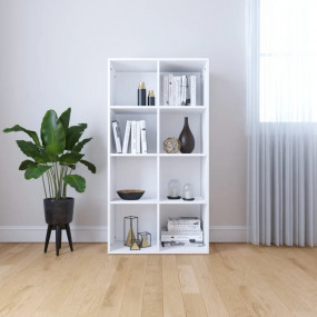 Book Cabinet White Engineered wood Medium Book Cabinet
